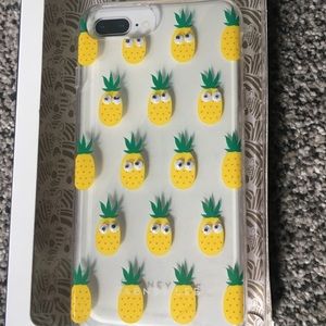 Dabney Lee Pineapple googley-eye clear iPhone case